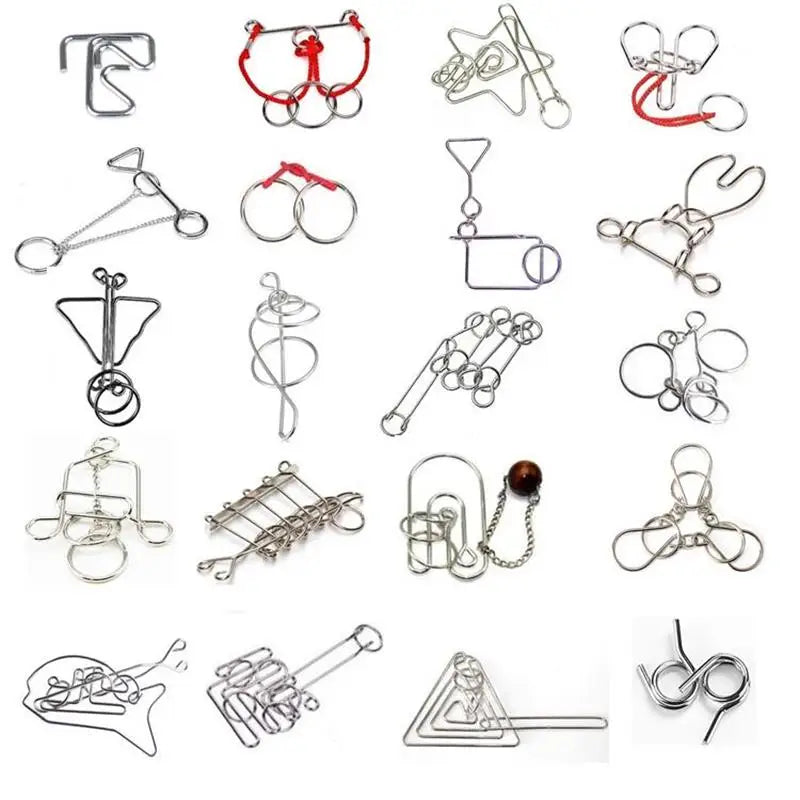20PCS/Set Metal Lock Educational Puzzle Game