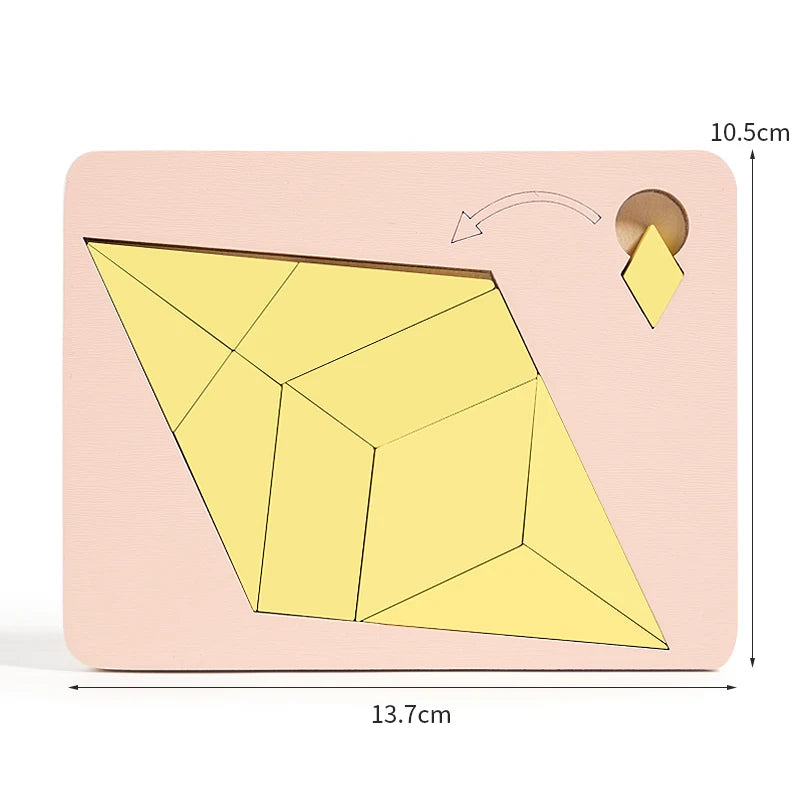 Wooden Geometric Puzzles Challenge