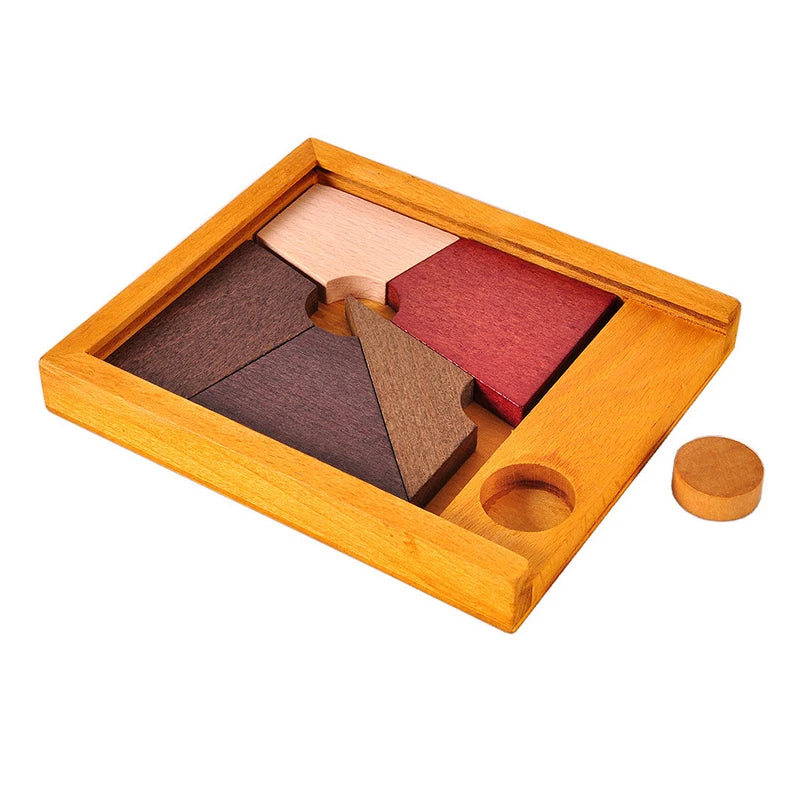 Different Brain Teaser Casse Tete Real Wood 3D Puzzle