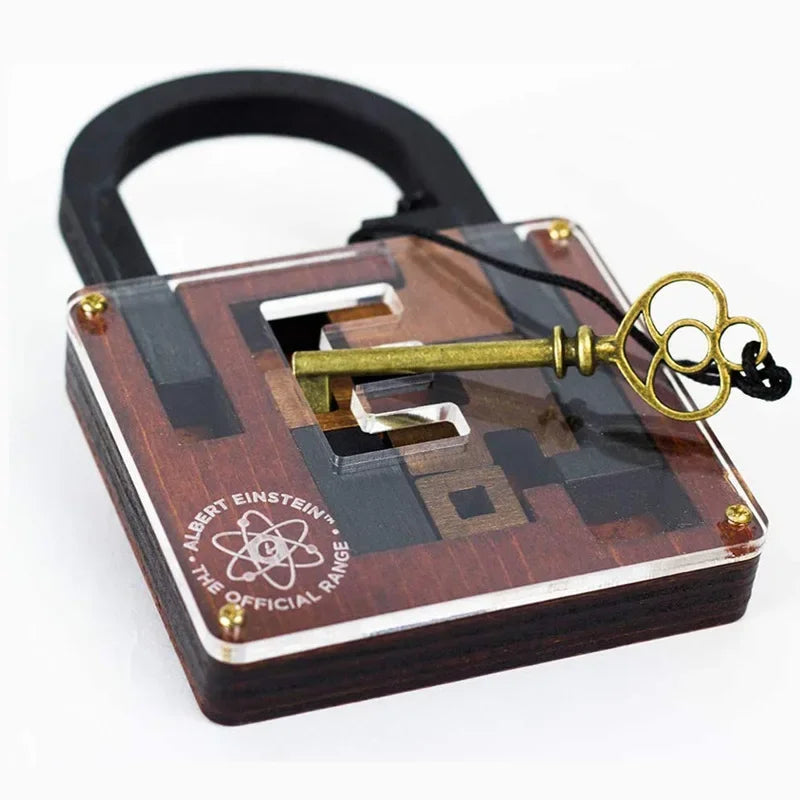 Wooden Puzzle Game High Difficulty IQ Lock Challenge