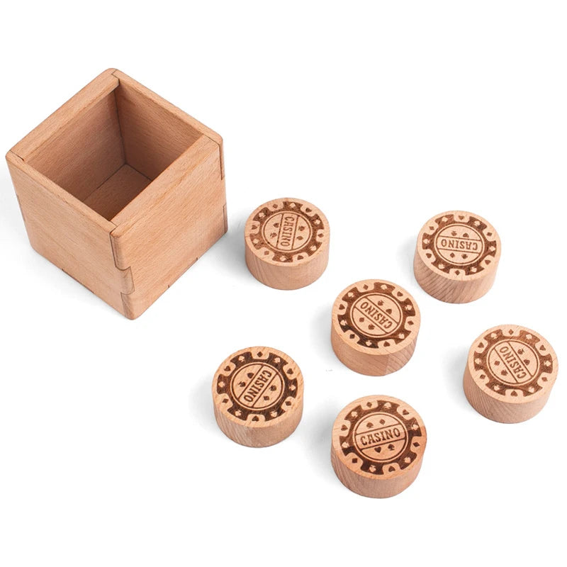 Six Chips 3d Wooden Puzzle Box