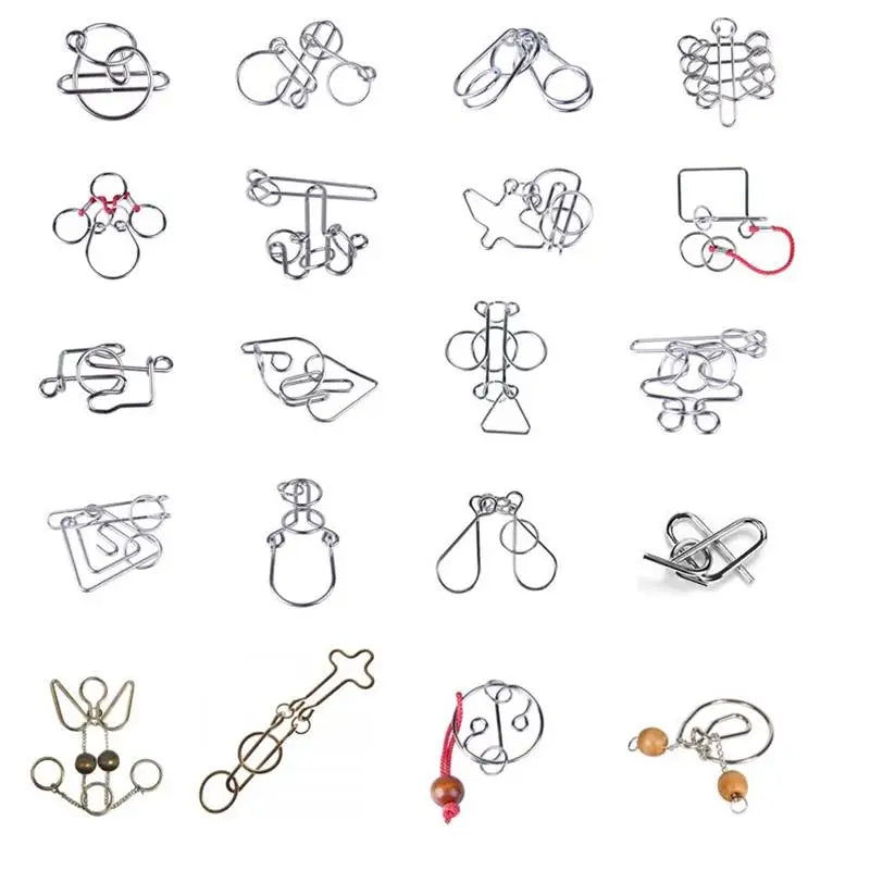 20PCS/Set Metal Lock Educational Puzzle Game